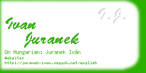 ivan juranek business card